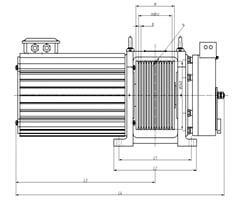 Faxi 240 L Asansör Motoru Kesit 2